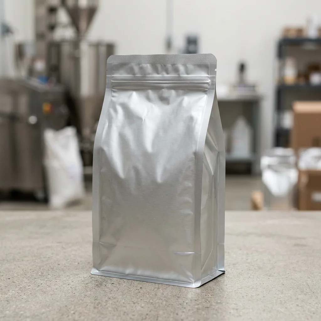 Aluminium laminated liner formed as a flat-bottomed sack